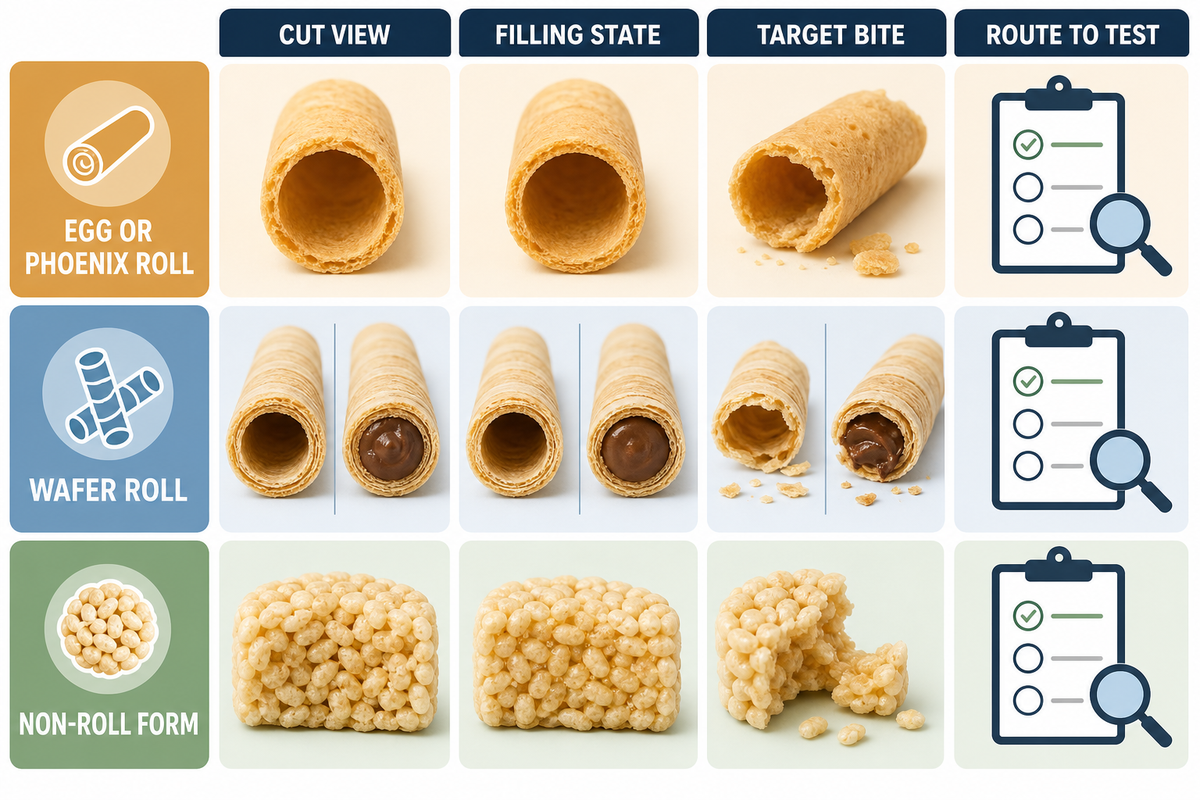 Egg-roll, phoenix-roll and wafer-roll forms at a glance — UDTECH