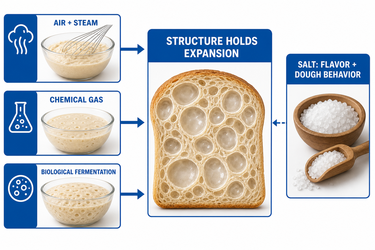 Leaveners and salt control gas, timing and flavor — UD Company