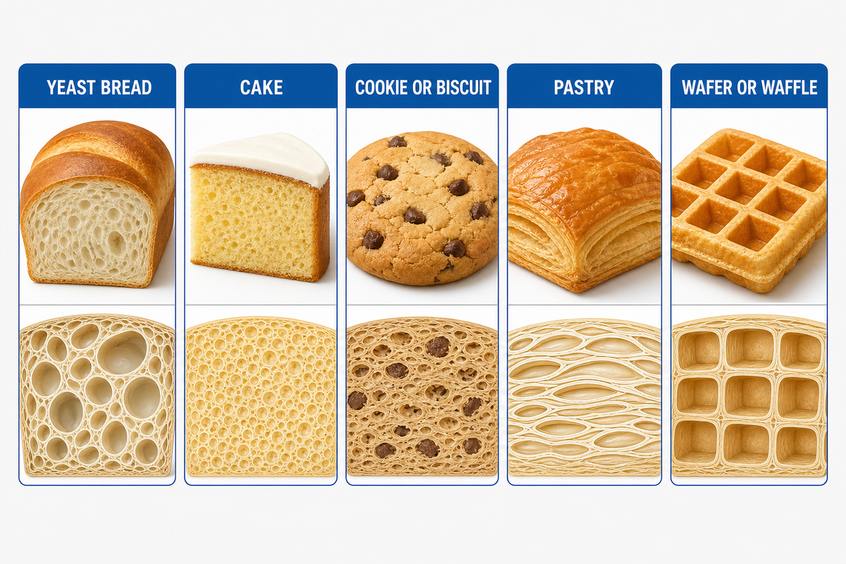 The same ingredient changes jobs across baked goods — UD Company