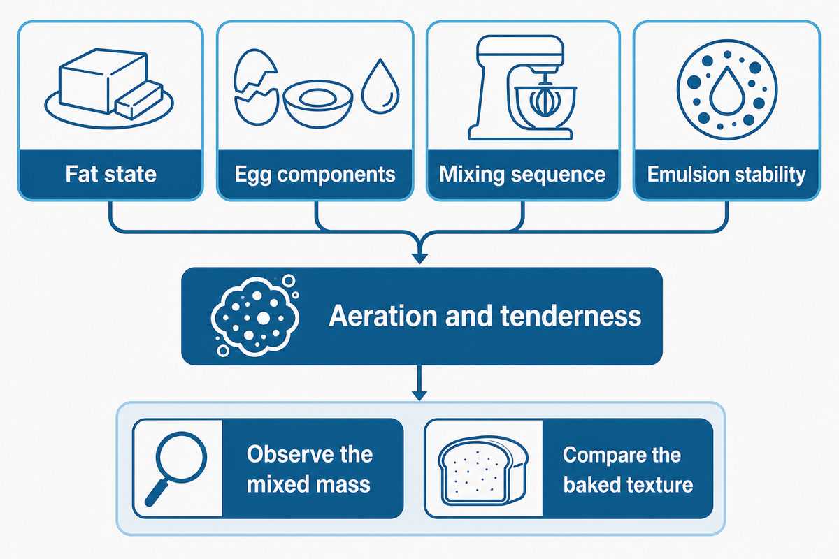 Tenderness and aeration: fat state, eggs and emulsion stability — UD Company