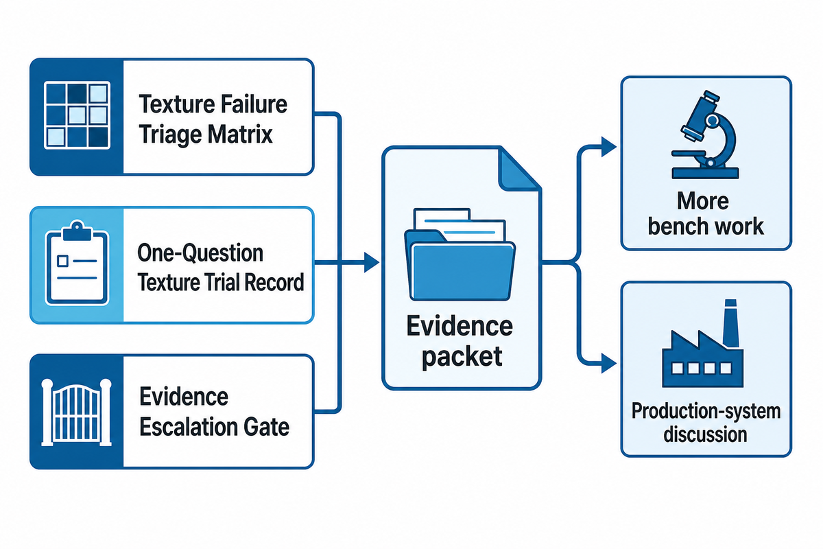 Turn a texture problem into an evidence packet — UD Company