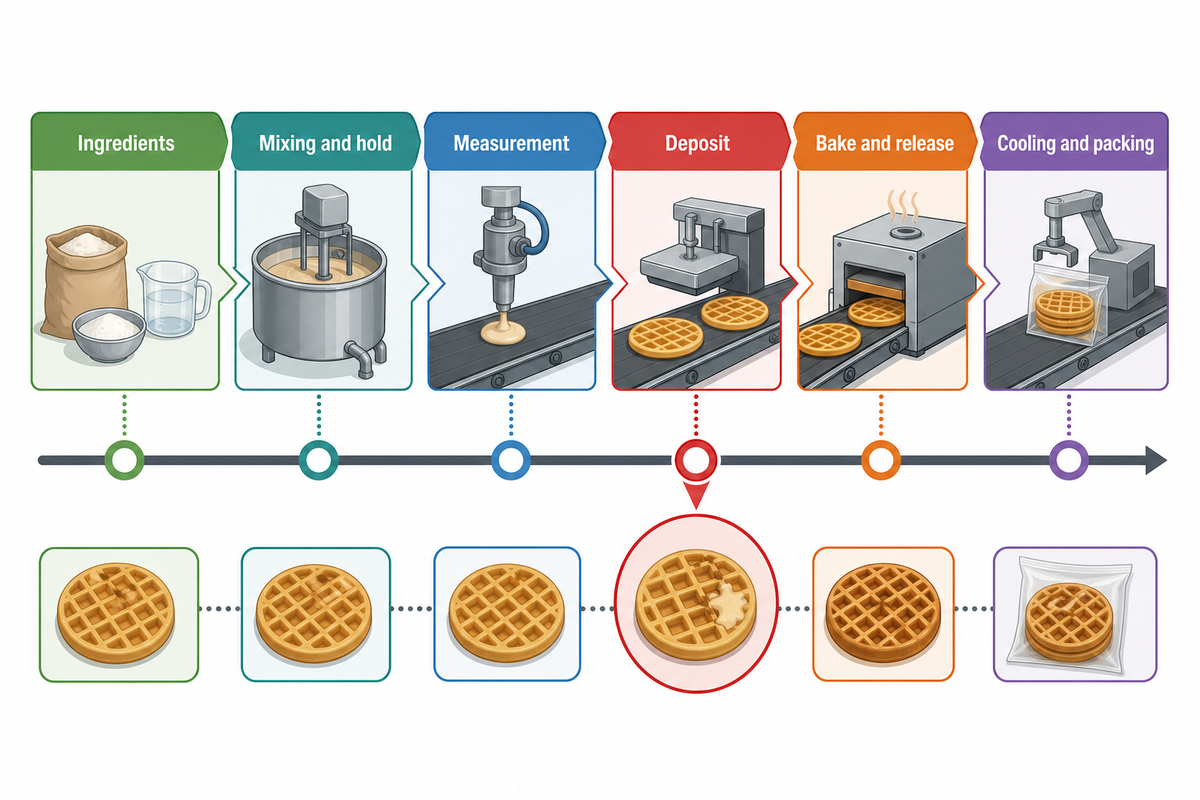 Waffle Texture Defects: Start at the First Failed Zone — food.udmachine.com