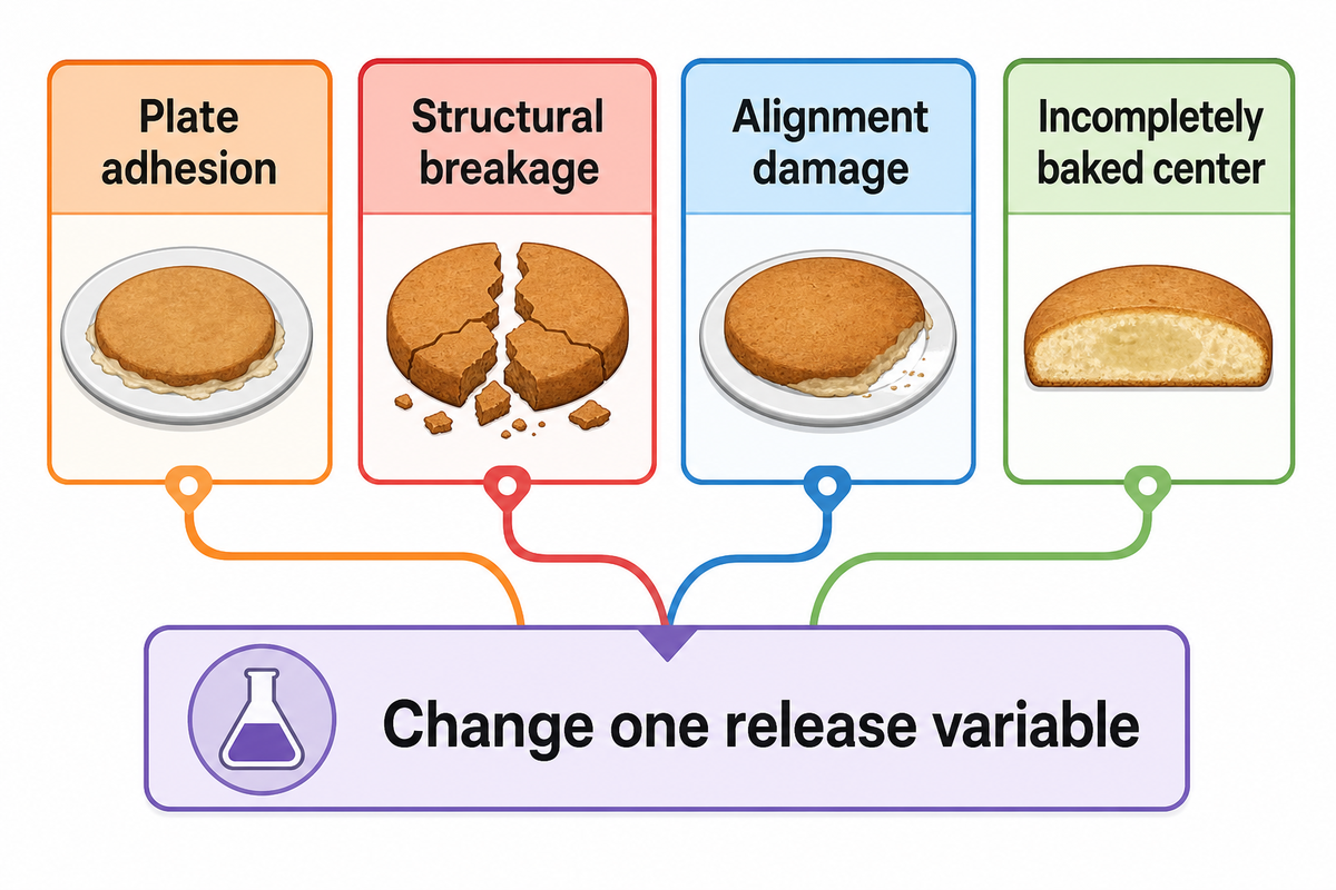 Waffle Sticking and Tearing: Test Release Without Guesswork — food.udmachine.com