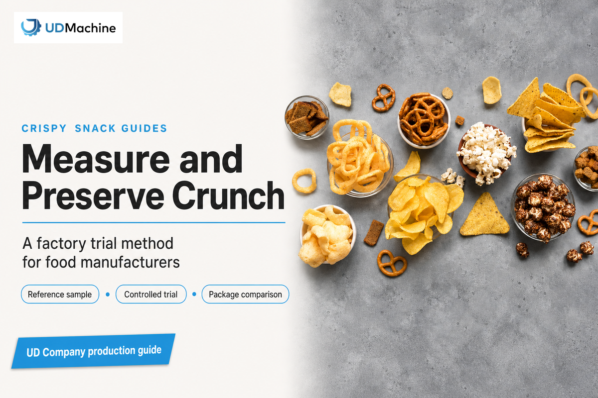 Crispy snack production guides