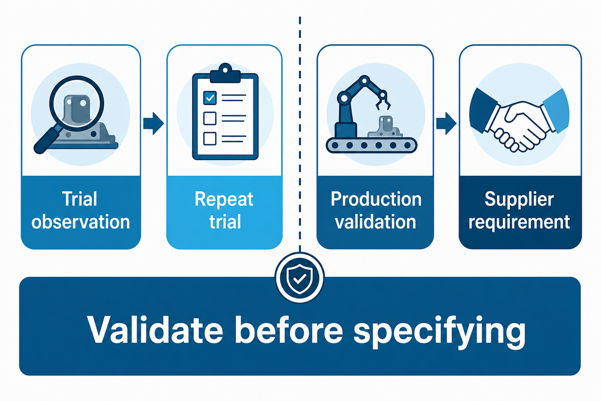 Translate Trial Evidence into Line Requirements — UD Company