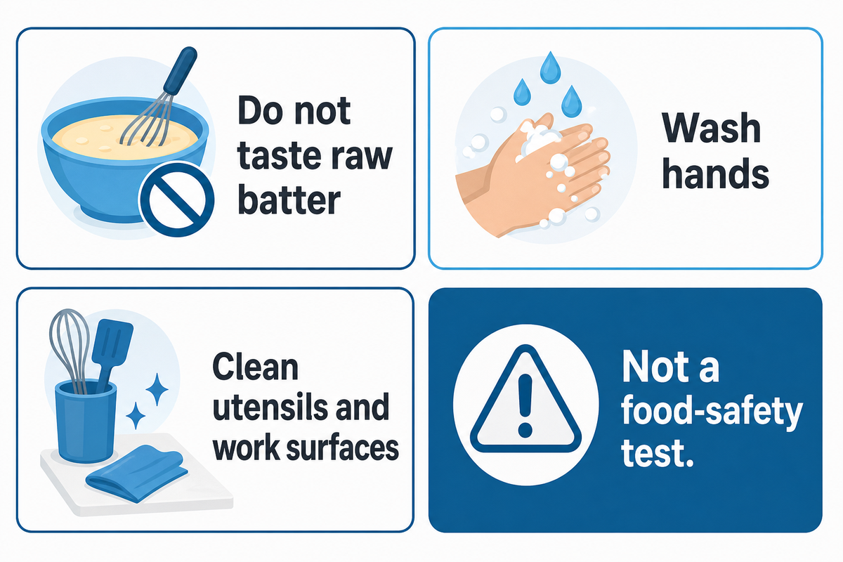 Handle batter and flour safely — UD Company